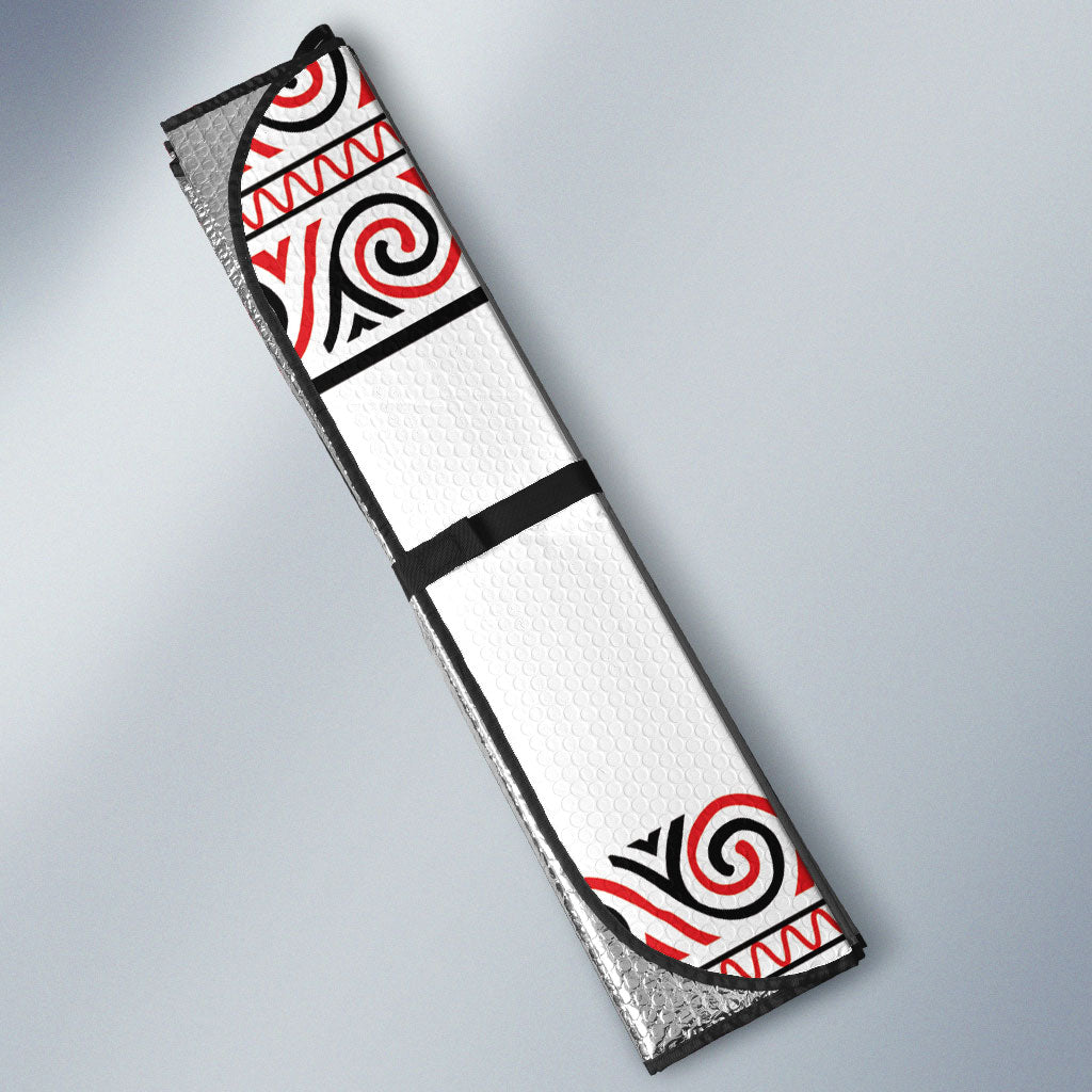 New Zealand Animal Christmas Auto Sun Shade Maori Inspired Kowhaiwhai Patterns LT9 - Polynesian Pride