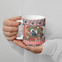 New Zealand Animal Christmas Ceramic Mug Maori Inspired Kowhaiwhai Patterns LT9 - Polynesian Pride