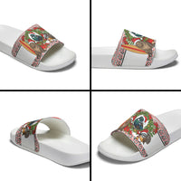 New Zealand Animal Christmas Slide Sandals Maori Inspired Kowhaiwhai Patterns LT9 - Polynesian Pride