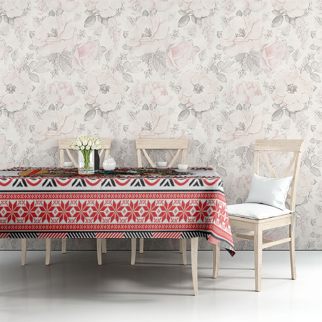 New Zealand Animal Christmas Tablecloth Maori Inspired Kowhaiwhai Patterns LT9 - Polynesian Pride