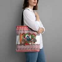 New Zealand Animal Christmas Tote Bag Maori Inspired Kowhaiwhai Patterns LT9 - Polynesian Pride