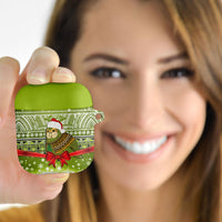 New Zealand Kakapo Christmas AirPods Case Maori Inspired Knitted Patterns LT9 - Polynesian Pride