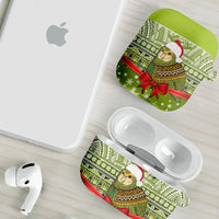 New Zealand Kakapo Christmas AirPods Case Maori Inspired Knitted Patterns LT9 - Polynesian Pride