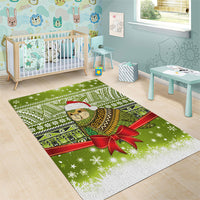 New Zealand Kakapo Christmas Area Rug Maori Inspired Knitted Patterns