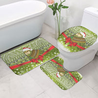 New Zealand Kakapo Christmas Bathroom Set Maori Inspired Knitted Patterns LT9 - Polynesian Pride