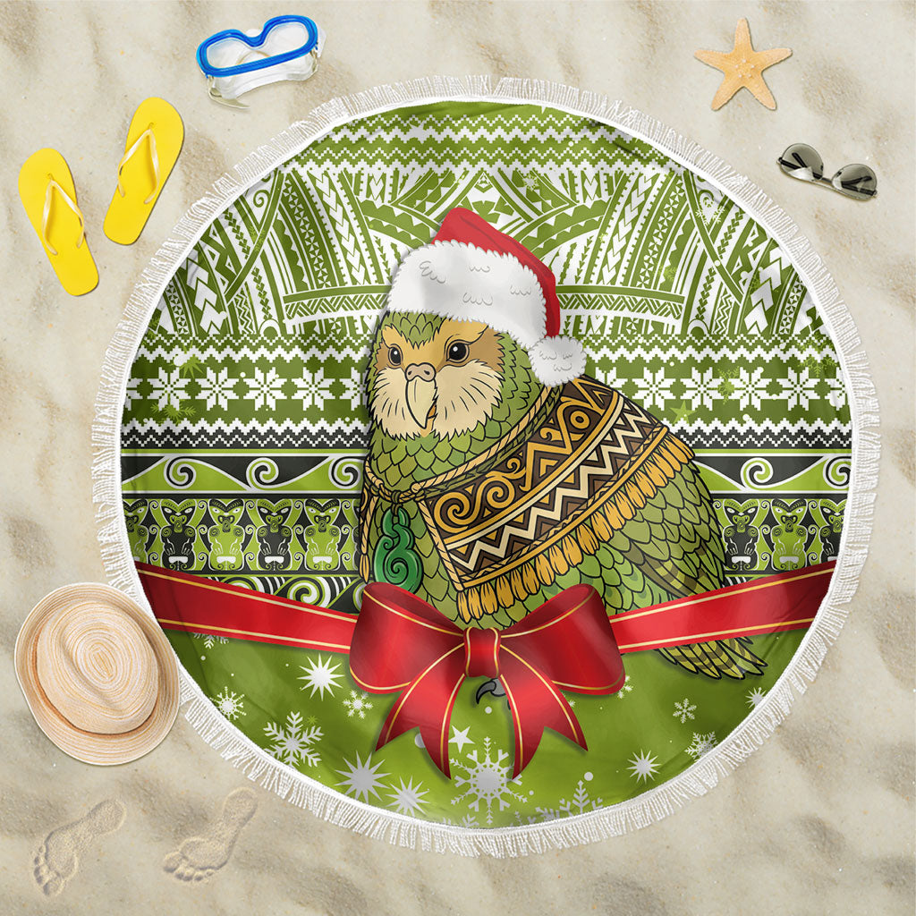 New Zealand Kakapo Christmas Beach Blanket Maori Inspired Knitted Patterns