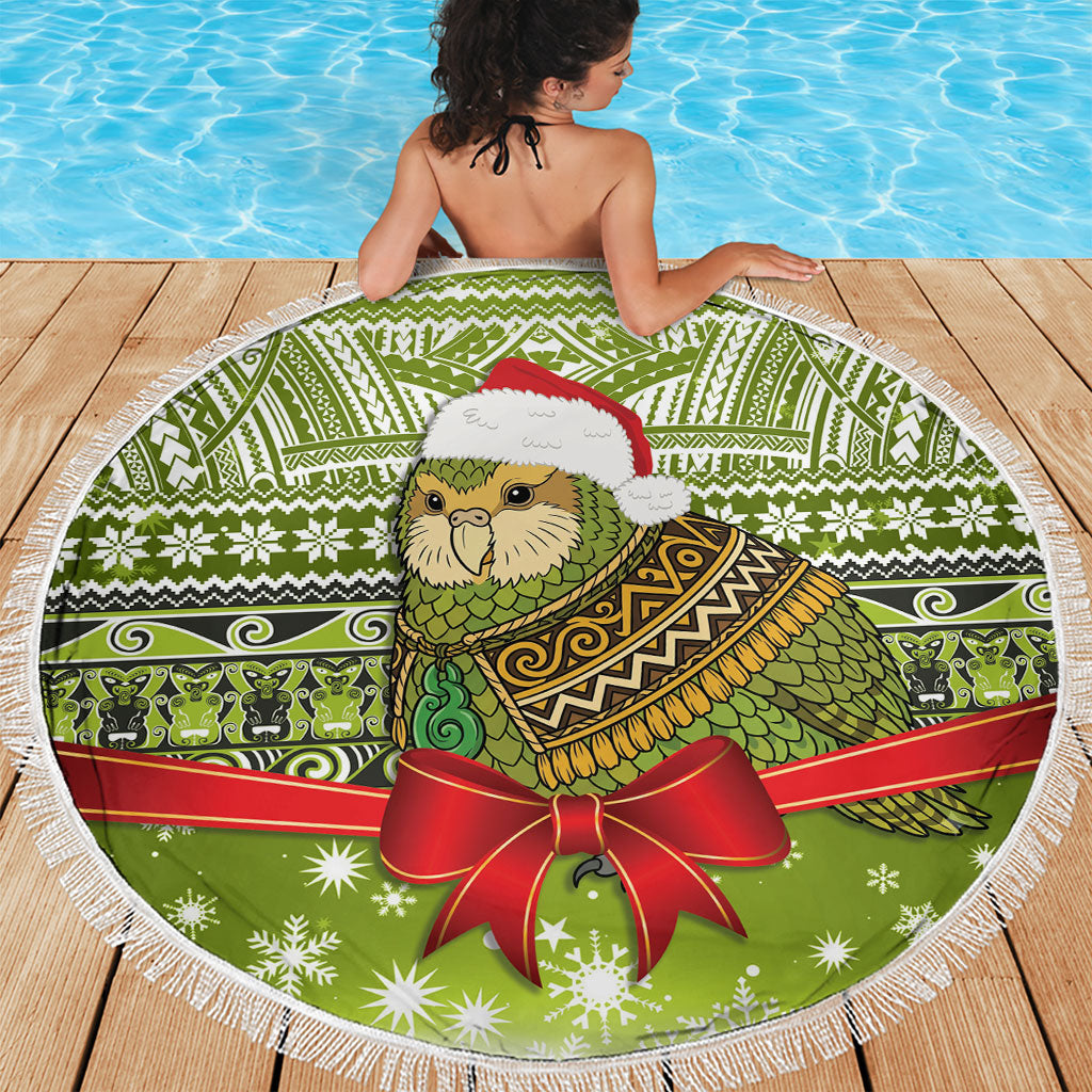 New Zealand Kakapo Christmas Beach Blanket Maori Inspired Knitted Patterns