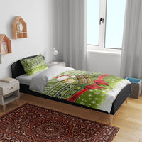 New Zealand Kakapo Christmas Bedding Set Maori Inspired Knitted Patterns LT9 - Polynesian Pride