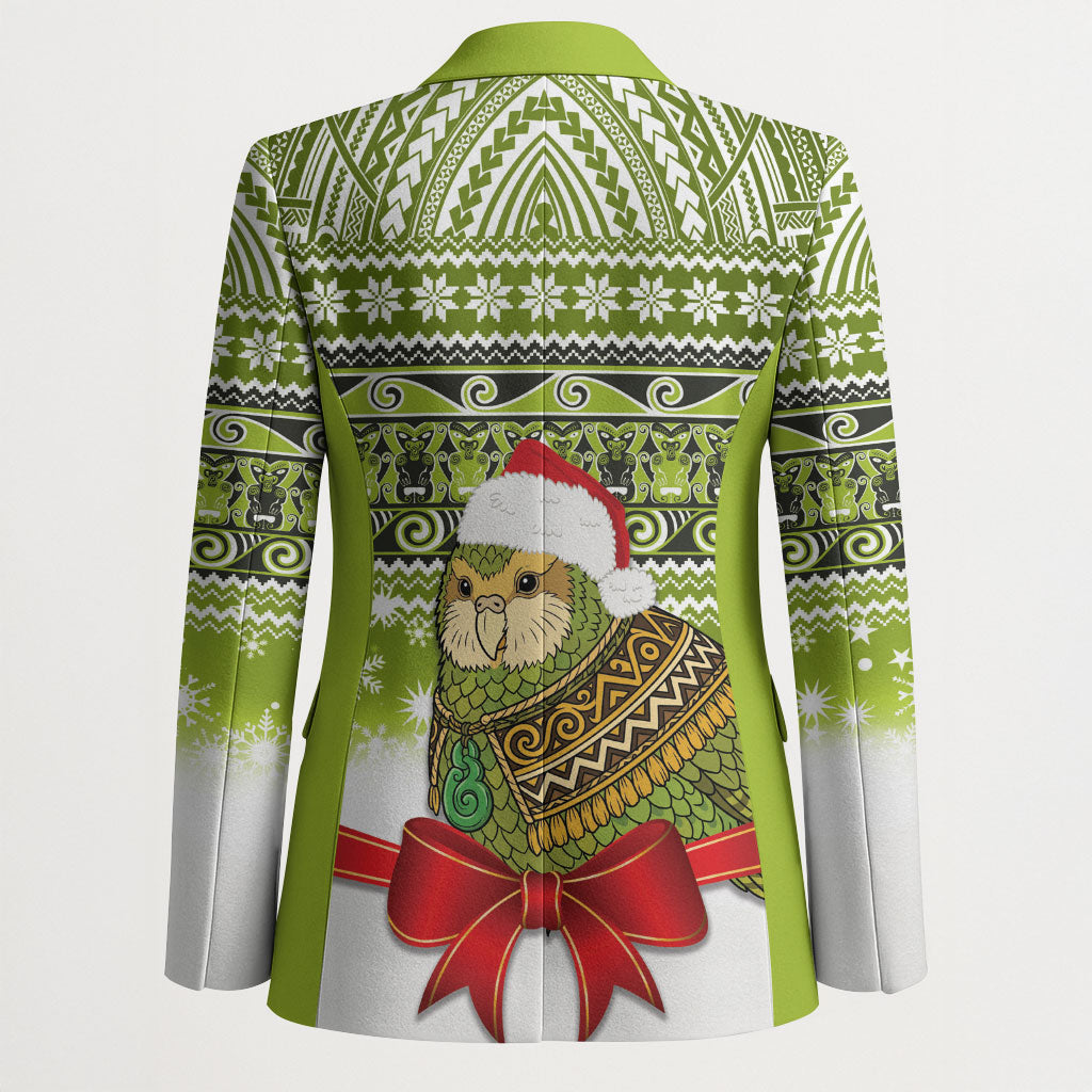 New Zealand Kakapo Christmas Blazer Maori Inspired Knitted Patterns LT9 - Polynesian Pride