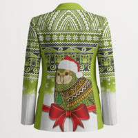 New Zealand Kakapo Christmas Blazer Maori Inspired Knitted Patterns LT9 - Polynesian Pride