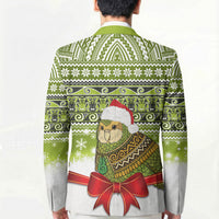 New Zealand Kakapo Christmas Blazer Maori Inspired Knitted Patterns LT9 - Polynesian Pride