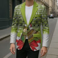 New Zealand Kakapo Christmas Blazer Maori Inspired Knitted Patterns LT9 - Polynesian Pride