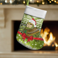 New Zealand Kakapo Christmas Stocking Maori Inspired Knitted Patterns