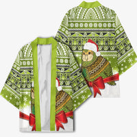 New Zealand Kakapo Christmas Kimono Maori Inspired Knitted Patterns