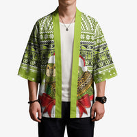 New Zealand Kakapo Christmas Kimono Maori Inspired Knitted Patterns