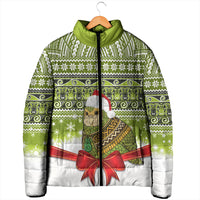 New Zealand Kakapo Christmas Padded Jacket Maori Inspired Knitted Patterns