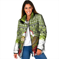 New Zealand Kakapo Christmas Padded Jacket Maori Inspired Knitted Patterns