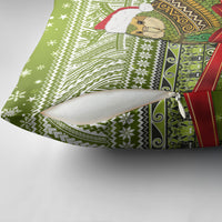 New Zealand Kakapo Christmas Pillow Cover Maori Inspired Knitted Patterns