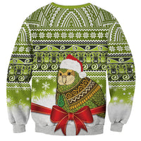 New Zealand Kakapo Christmas Sweatshirt Maori Inspired Knitted Patterns