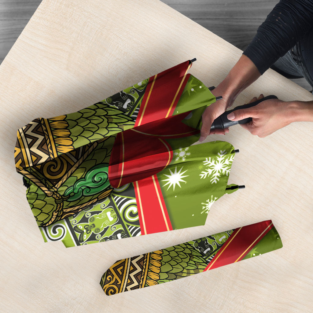 New Zealand Kakapo Christmas Umbrella Maori Inspired Knitted Patterns LT9 - Polynesian Pride
