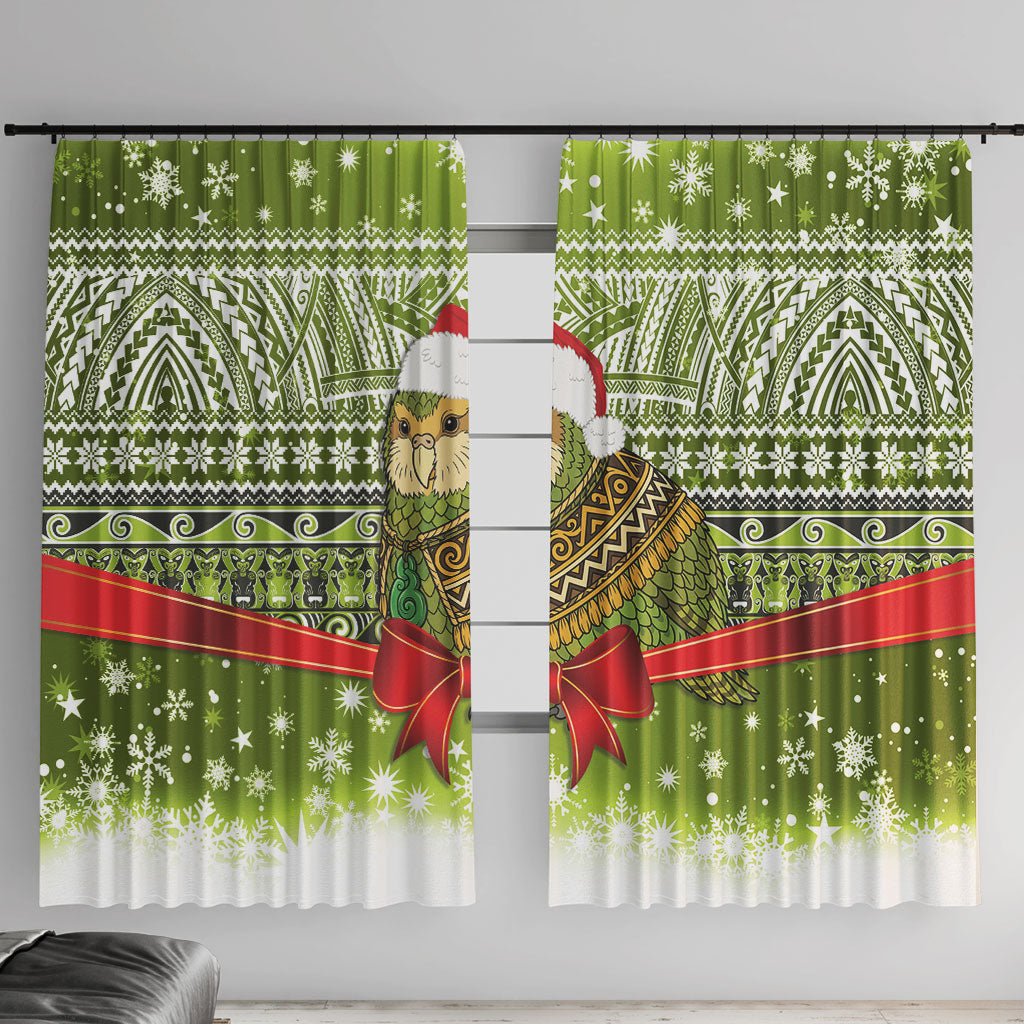 New Zealand Kakapo Christmas Window Curtain Maori Inspired Knitted Patterns