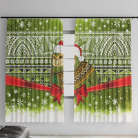 New Zealand Kakapo Christmas Window Curtain Maori Inspired Knitted Patterns