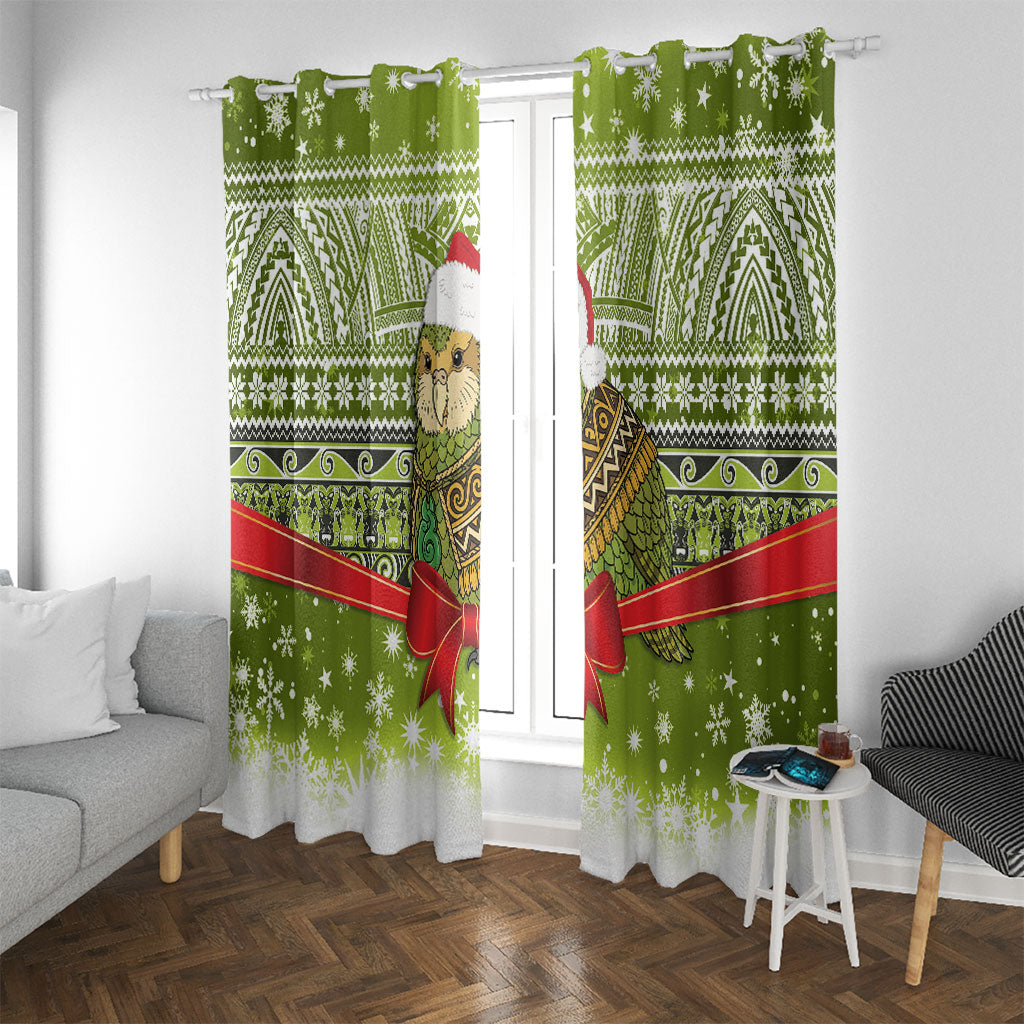 New Zealand Kakapo Christmas Window Curtain Maori Inspired Knitted Patterns