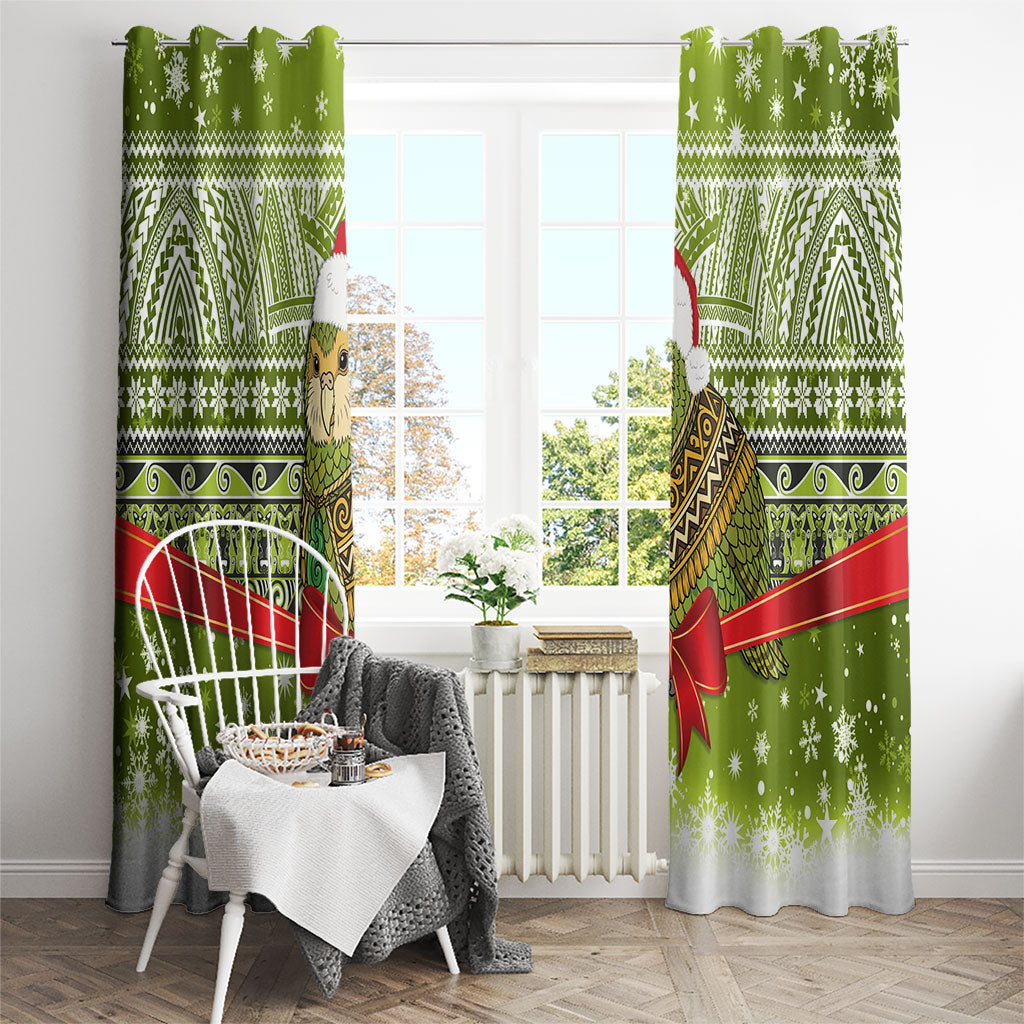 New Zealand Kakapo Christmas Window Curtain Maori Inspired Knitted Patterns