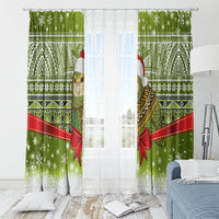 New Zealand Kakapo Christmas Window Curtain Maori Inspired Knitted Patterns