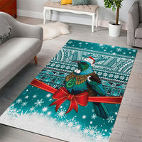New Zealand Tui Bird Christmas Area Rug Maori Inspired Knitted Patterns