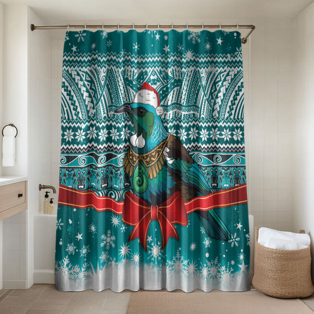New Zealand Tui Bird Christmas Bathroom Set Maori Inspired Knitted Patterns