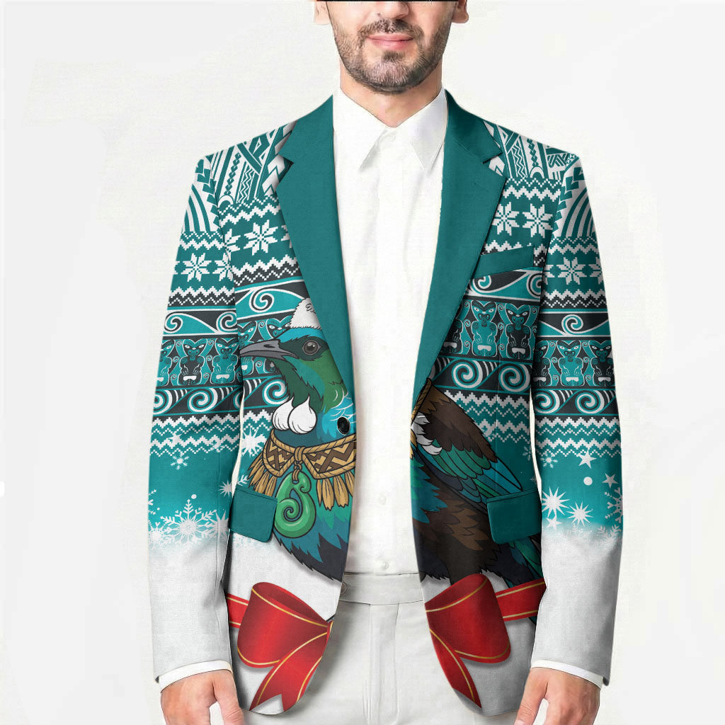 New Zealand Tui Bird Christmas Blazer Maori Inspired Knitted Patterns