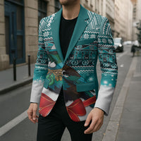 New Zealand Tui Bird Christmas Blazer Maori Inspired Knitted Patterns
