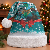 New Zealand Tui Bird Christmas Santa Hat Maori Inspired Knitted Patterns