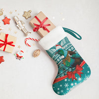 New Zealand Tui Bird Christmas Stocking Maori Inspired Knitted Patterns LT9 - Polynesian Pride
