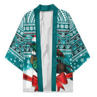 New Zealand Tui Bird Christmas Kimono Maori Inspired Knitted Patterns