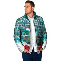 New Zealand Tui Bird Christmas Padded Jacket Maori Inspired Knitted Patterns