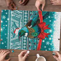 New Zealand Tui Bird Christmas Puzzle Maori Inspired Knitted Patterns