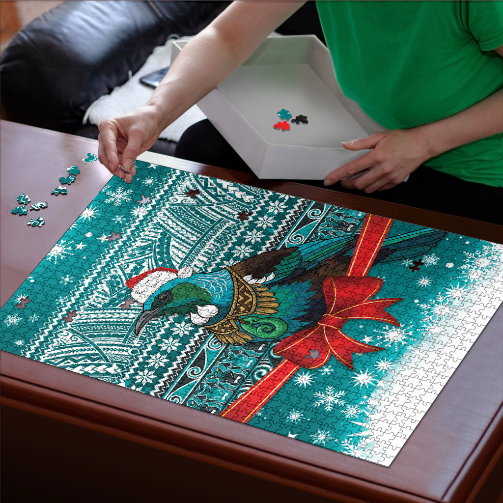 New Zealand Tui Bird Christmas Puzzle Maori Inspired Knitted Patterns