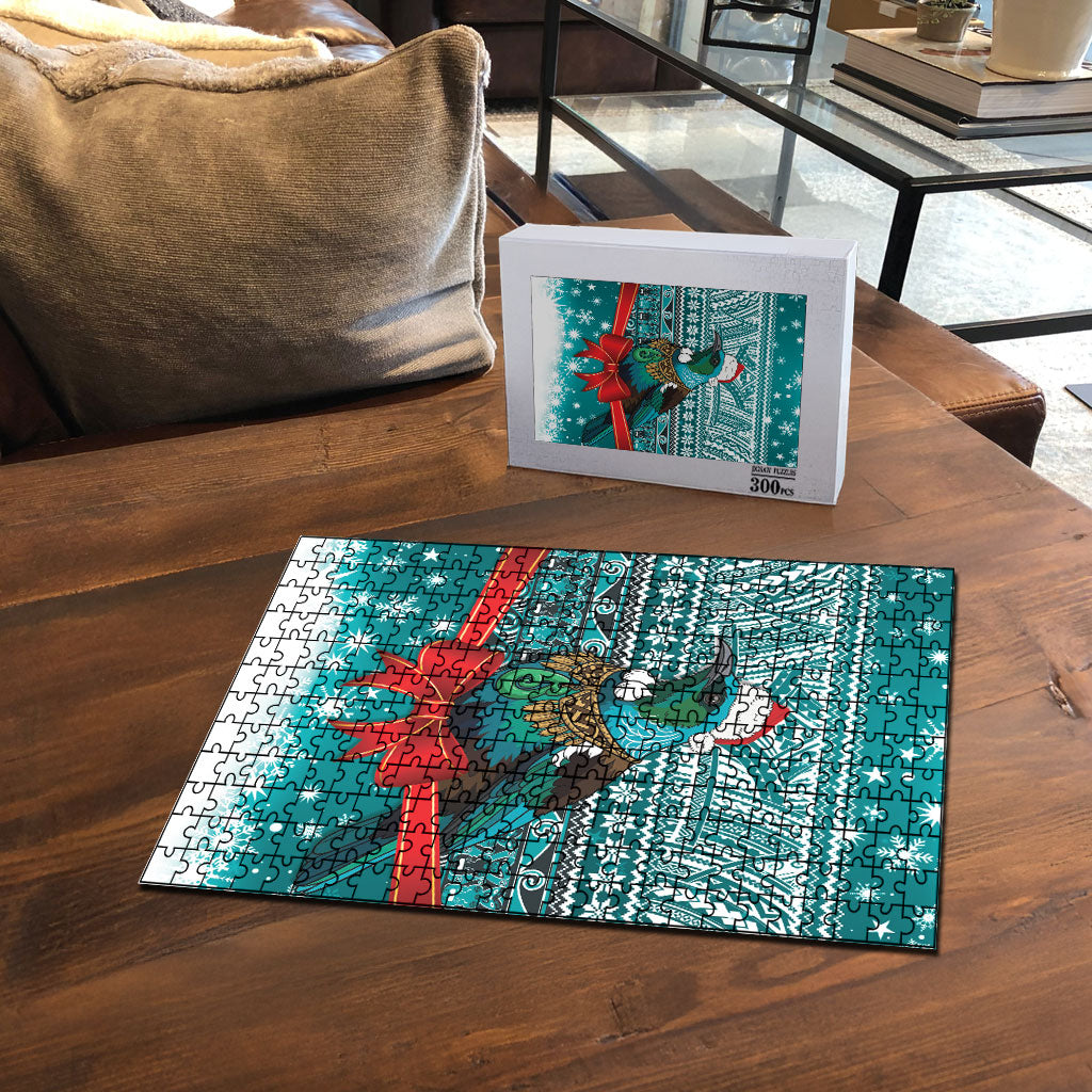New Zealand Tui Bird Christmas Puzzle Maori Inspired Knitted Patterns