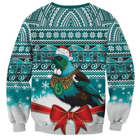 New Zealand Tui Bird Christmas Sweatshirt Maori Inspired Knitted Patterns