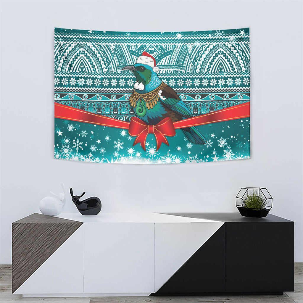 New Zealand Tui Bird Christmas Tapestry Maori Inspired Knitted Patterns