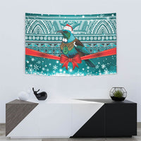 New Zealand Tui Bird Christmas Tapestry Maori Inspired Knitted Patterns