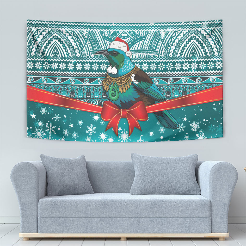 New Zealand Tui Bird Christmas Tapestry Maori Inspired Knitted Patterns