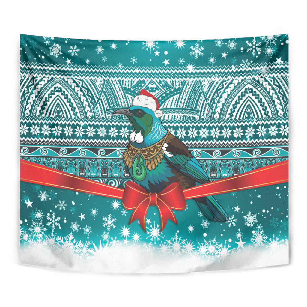 New Zealand Tui Bird Christmas Tapestry Maori Inspired Knitted Patterns