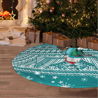 New Zealand Tui Bird Christmas Tree Skirt Maori Inspired Knitted Patterns