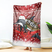 New Zealand Dolphin Terehu Christmas Blanket Maori Inspired Knitted Patterns