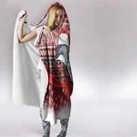 New Zealand Dolphin Terehu Christmas Hooded Blanket Maori Inspired Knitted Patterns LT9 - Polynesian Pride