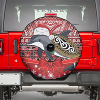 New Zealand Dolphin Terehu Christmas Spare Tire Cover Maori Inspired Knitted Patterns LT9 - Polynesian Pride