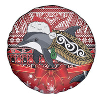New Zealand Dolphin Terehu Christmas Spare Tire Cover Maori Inspired Knitted Patterns LT9 - Polynesian Pride